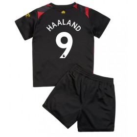 Baby Fußballbekleidung Manchester City Erling Haaland #9 Auswärtstrikot 2022-23 Kurzarm (+ kurze hosen)